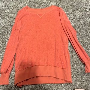 scruffy textured aerie crewneck